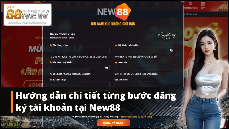 Đăng ký New88 với vài ba bước đơn giản