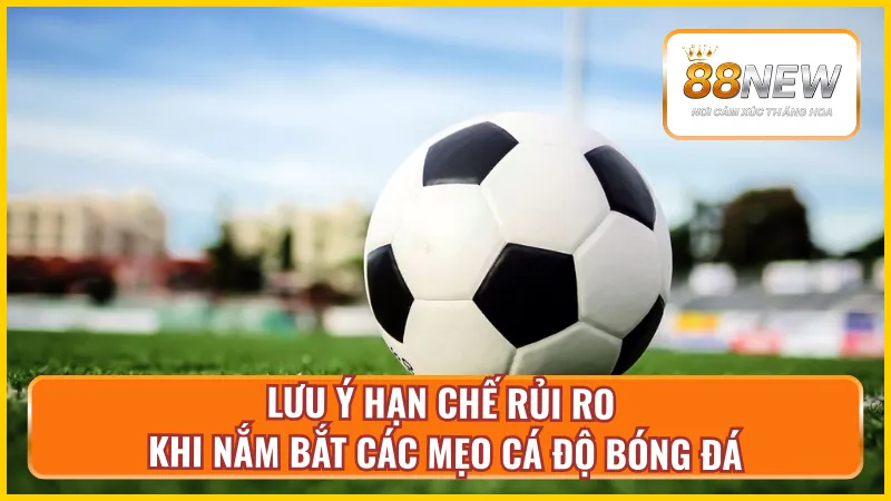 Những lưu ý khi áp dụng các mẹo cá độ bóng đá