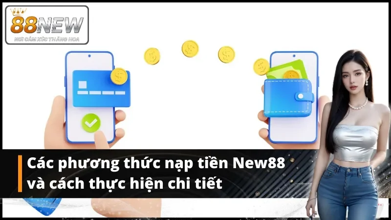 Các phương thức nạp tiền New88 và cách thực hiện chi tiết 